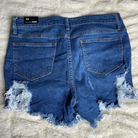 Fashion Nova Pants - Distressed Jean Shorts
